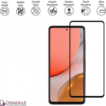 Apsauginis stiklas - per visą ekraną (telefonams Samsung A72/A72 5G)